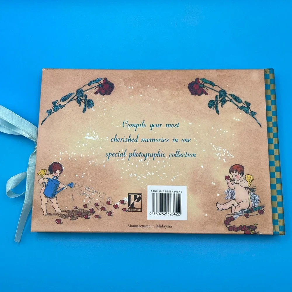 Parragon Cherished Moments Photo Album Cherub Angel Ribbon‎ Tie Victorian